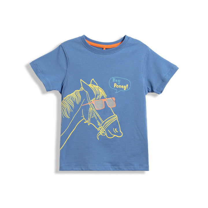 Poney Cool Horse Boys Short Sleeve Tee