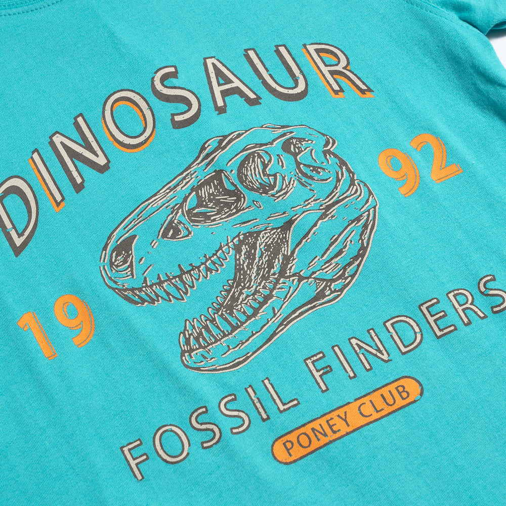 Poney Dinosaur Fossil Finders Boys Short Sleeve Tee