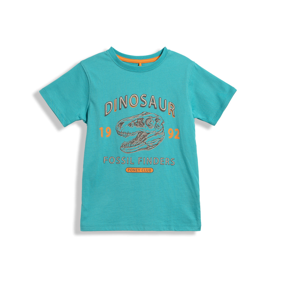 Poney Dinosaur Fossil Finders Boys Short Sleeve Tee
