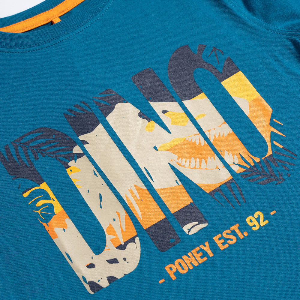 Poney Dino T-Rex Boys Short Sleeve Tee