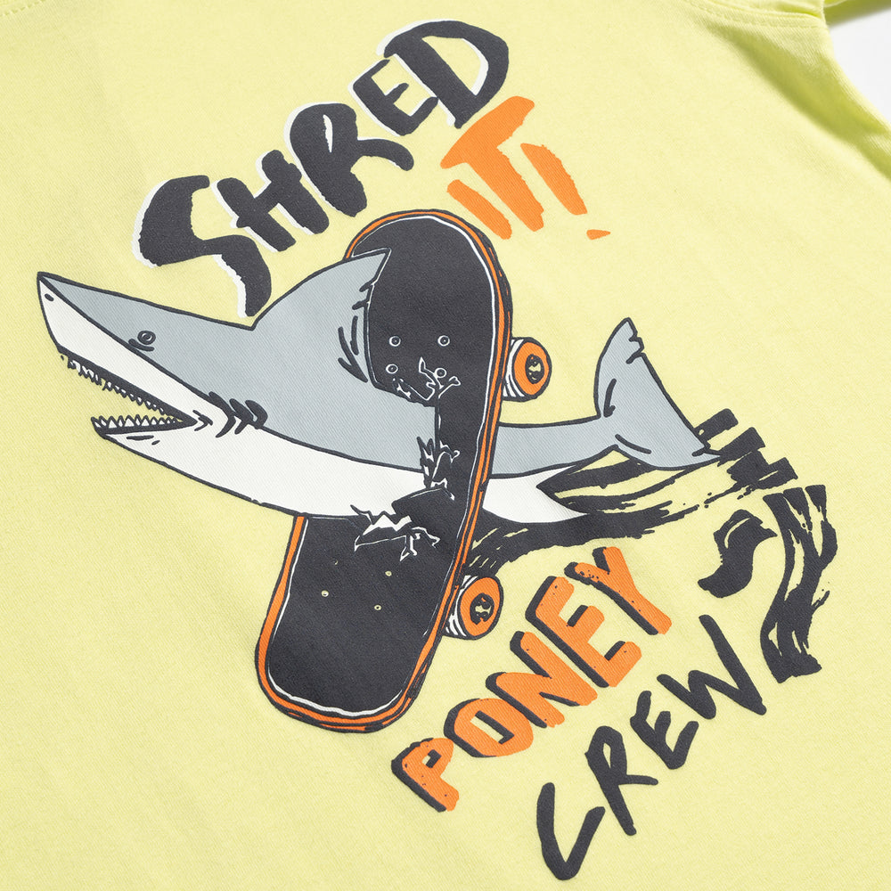 Poney Shred It Poney Crew Boys Short Sleeve Tee