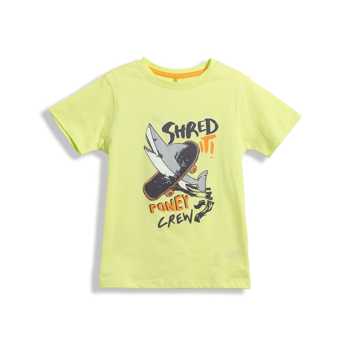 Poney Shred It Poney Crew Boys Short Sleeve Tee