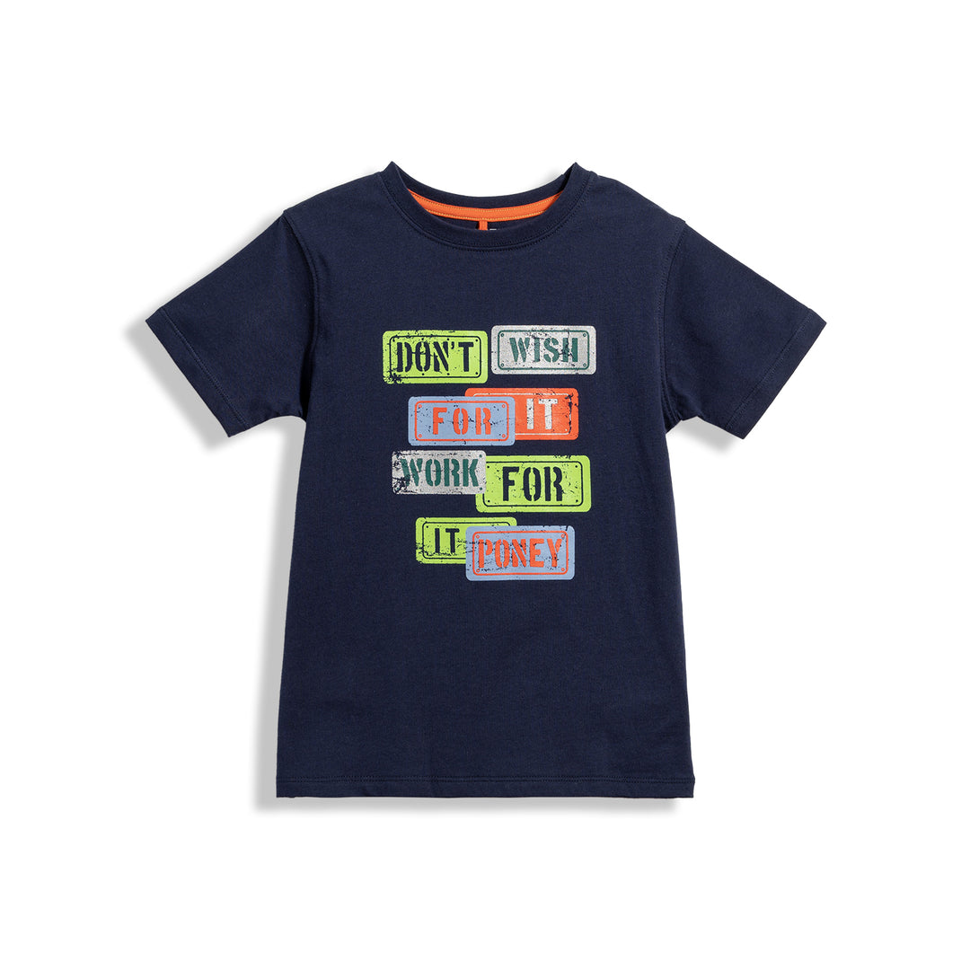 Poney Don't Wish for It, Work for it Short Sleeve Tee