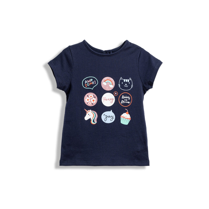 Poney Awesome PONEY Party Girls Short Sleeve Tee