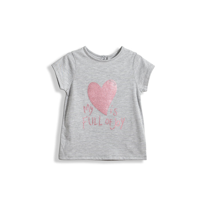 Poney Joyful Heart Glitter Girls Short Sleeve Tee