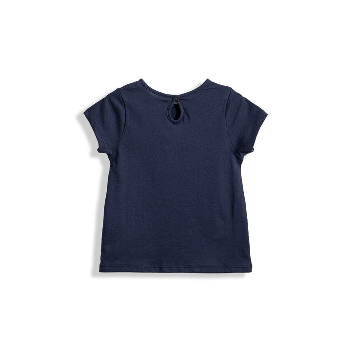 Poney Butterfly Glitter Girls Short Sleeve Tee