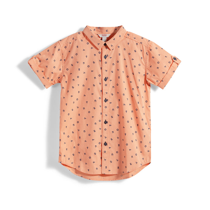 Poney Prairie Sunset Basic Logo Short Sleeve Shirt