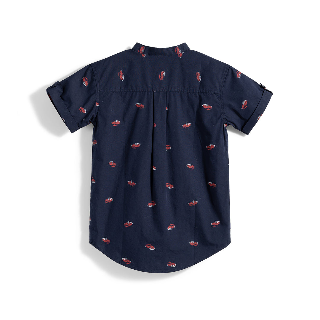 Poney Retro Car Short Sleeve Shirt