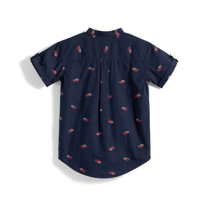 Poney Retro Car Short Sleeve Shirt