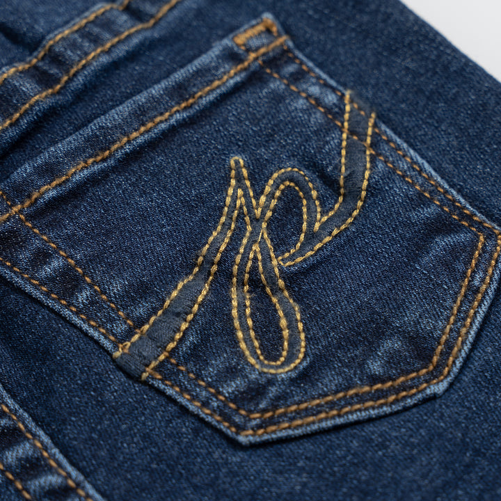 Poney Girls Navy Denim Cotton Skinny Jeans