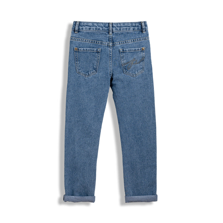 Poney Boys Light Blue Denim Regular Fit Jeans