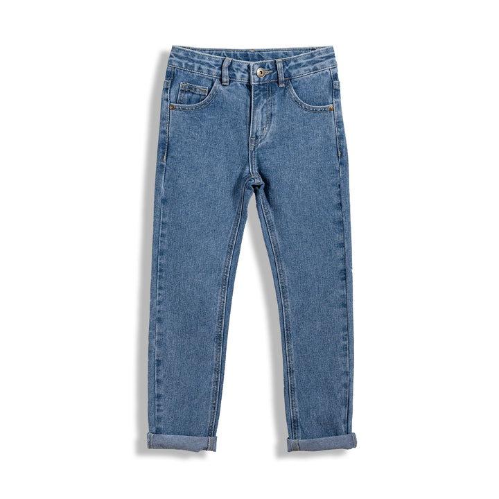 Poney Boys Light Blue Denim Regular Fit Jeans