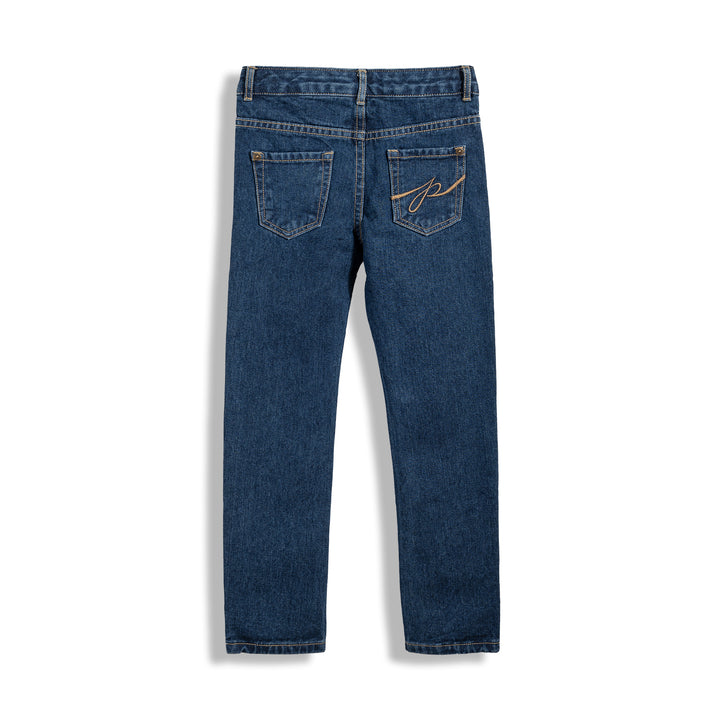 Poney Boys Navy Denim Regular Fit Jeans