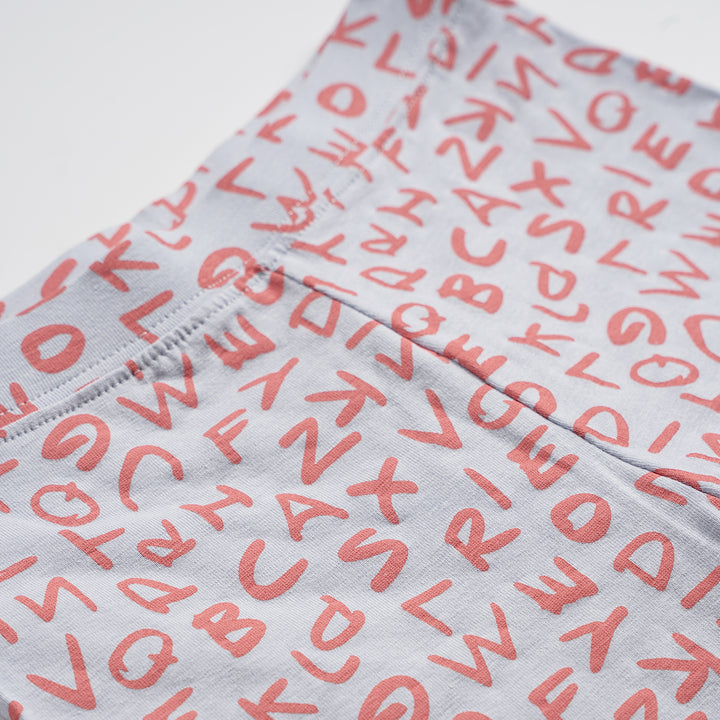 Poney Girls Light Purple Alphabet Leggings