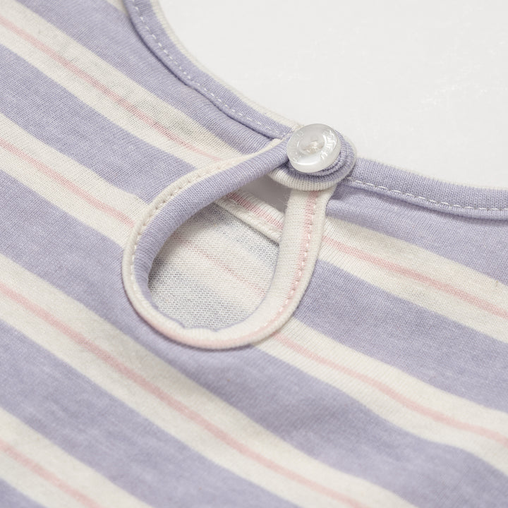Poney Girls Purple Heather Round Neck Short Sleeve Tee