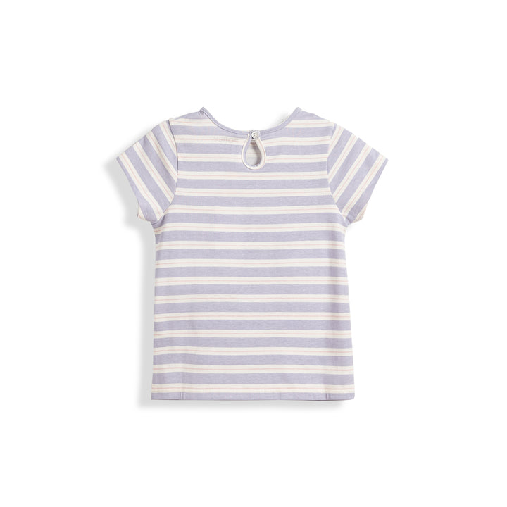 Poney Girls Purple Heather Round Neck Short Sleeve Tee
