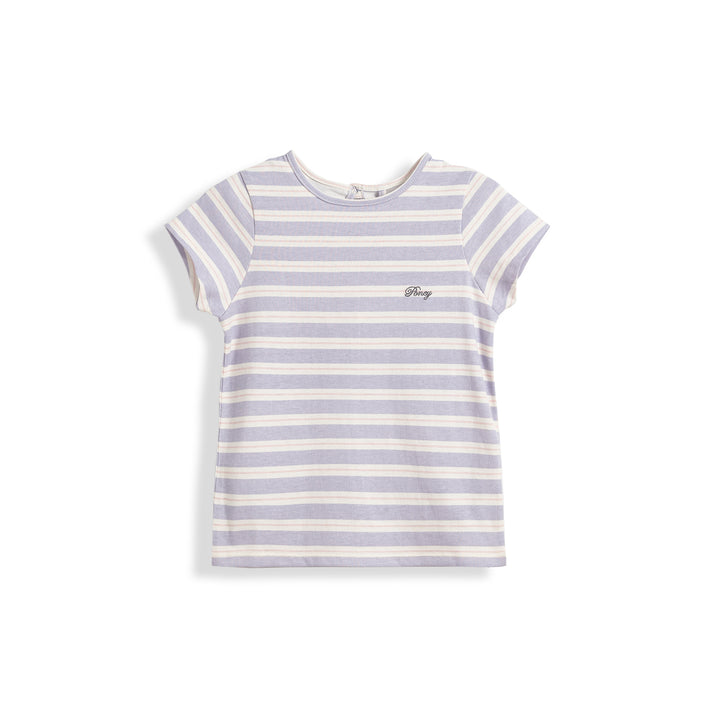 Poney Girls Purple Heather Round Neck Short Sleeve Tee