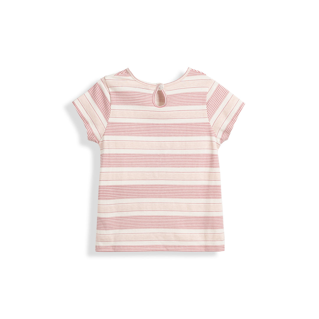 Poney Girls Mauveglow Round Neck Short Sleeve Tee