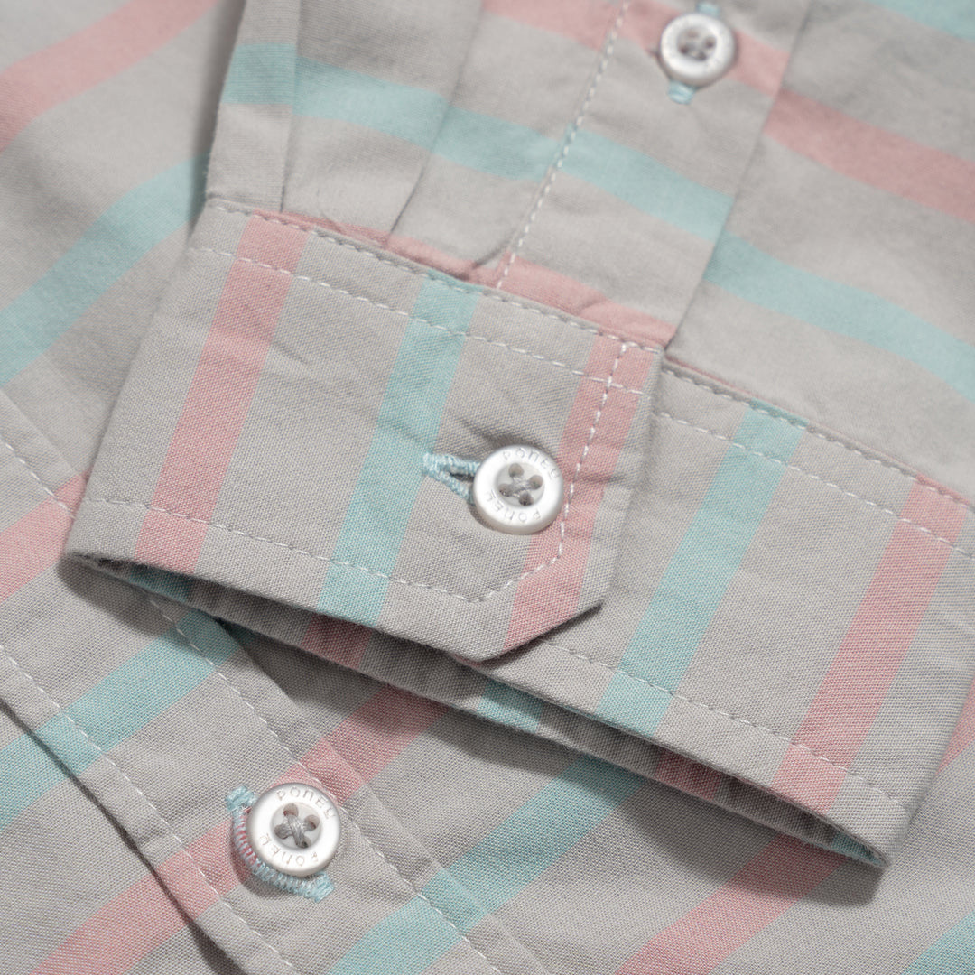 Poney Yarn Dye Stripes Long Sleeve Shirt