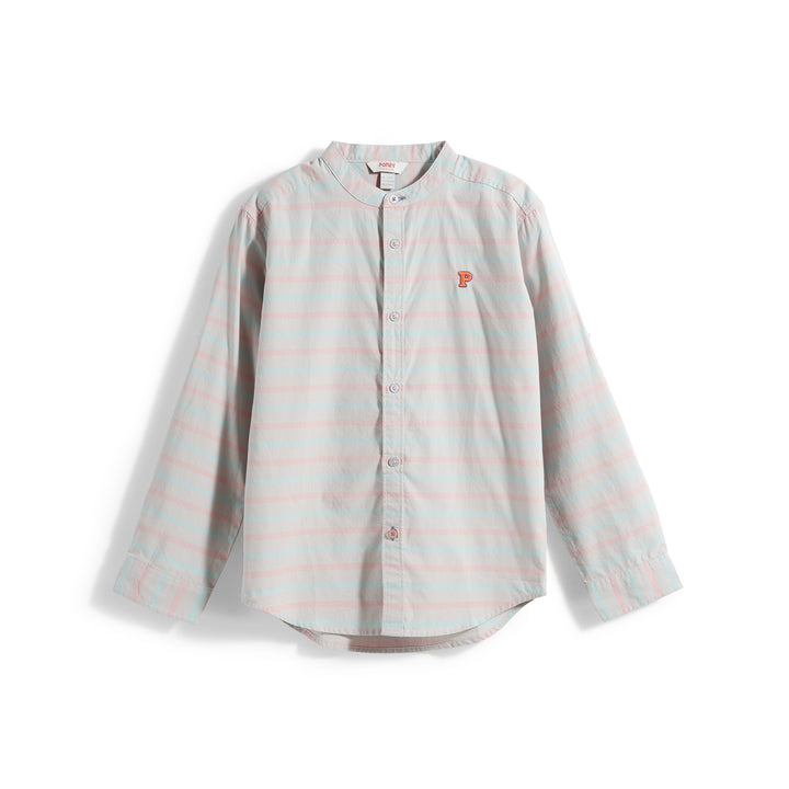 Poney Yarn Dye Stripes Long Sleeve Shirt
