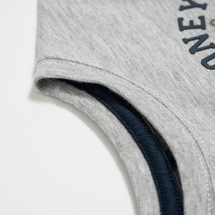 Poney Boys Melange Colour Blocking Short Sleeve Tee
