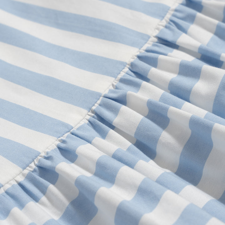 Poney Girls Corydalis Cotton Striped Sleeveless Dress