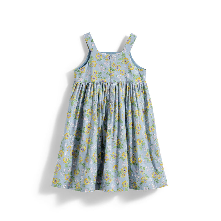 Poney Girls Nostalgic Allure Printed Cotton Sleeveless Dress