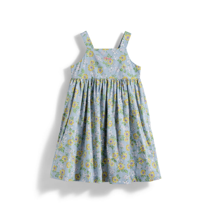 Poney Girls Nostalgic Allure Printed Cotton Sleeveless Dress