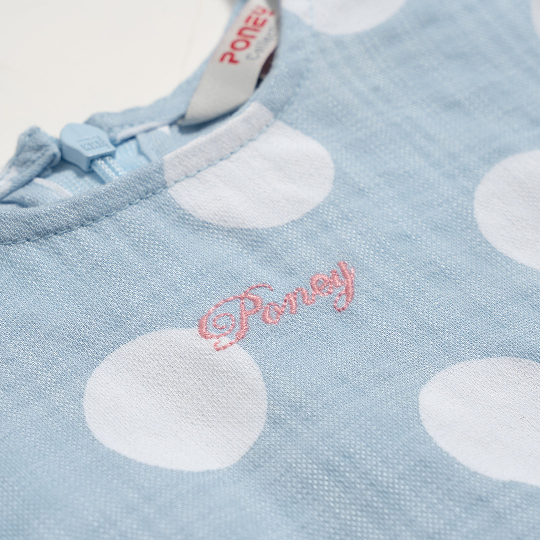Poney Girls Dotty Flared Sleeveless Dress