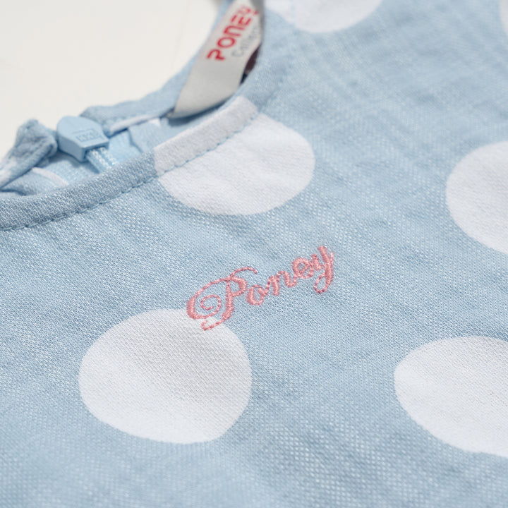 Poney Girls Dotty Flared Sleeveless Dress