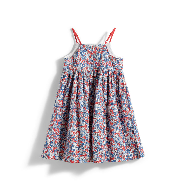 Poney Girls Vibrant Hues Floral Printed Sleeveless Dress