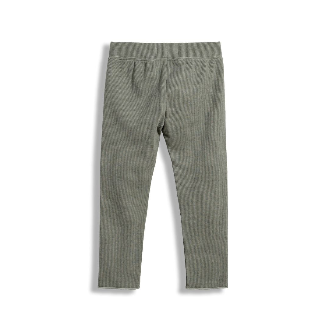 Poney Girls Ribs Green Leggings