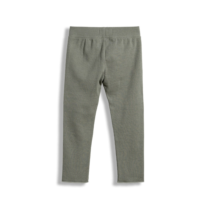 Poney Girls Ribs Green Leggings