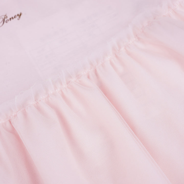 Poney Girls Pink Asymmetric Sleeveless Tee