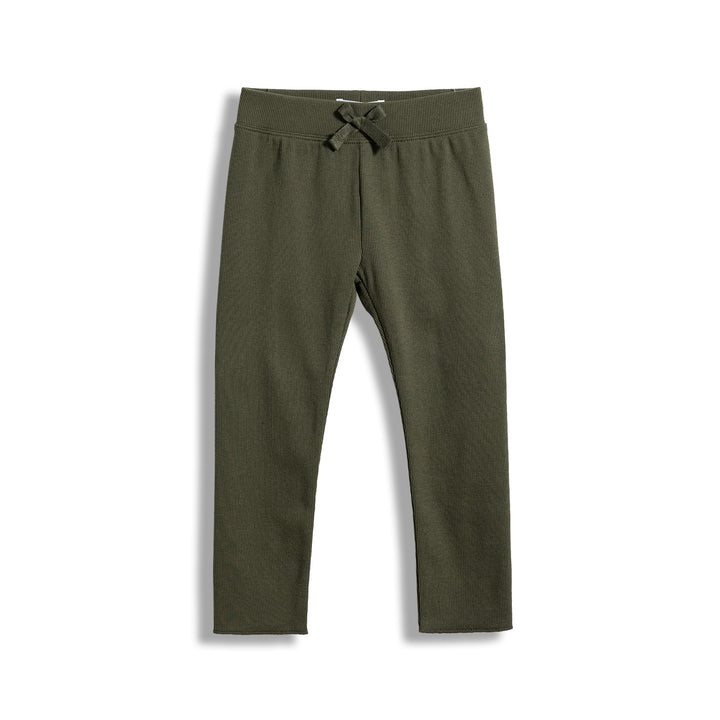 Poney Girls Ribs Army Green Leggings
