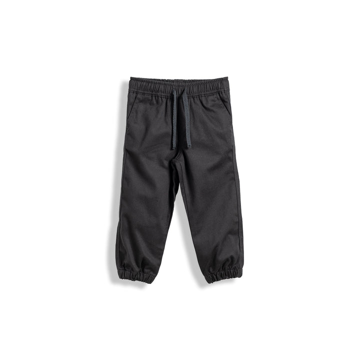Poney Boys Black Twill Jogger Pants