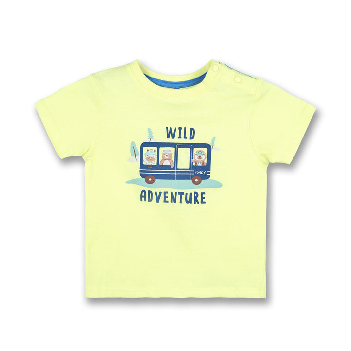 Poney Boys Wild Animals Adventure Short Sleeve Tee