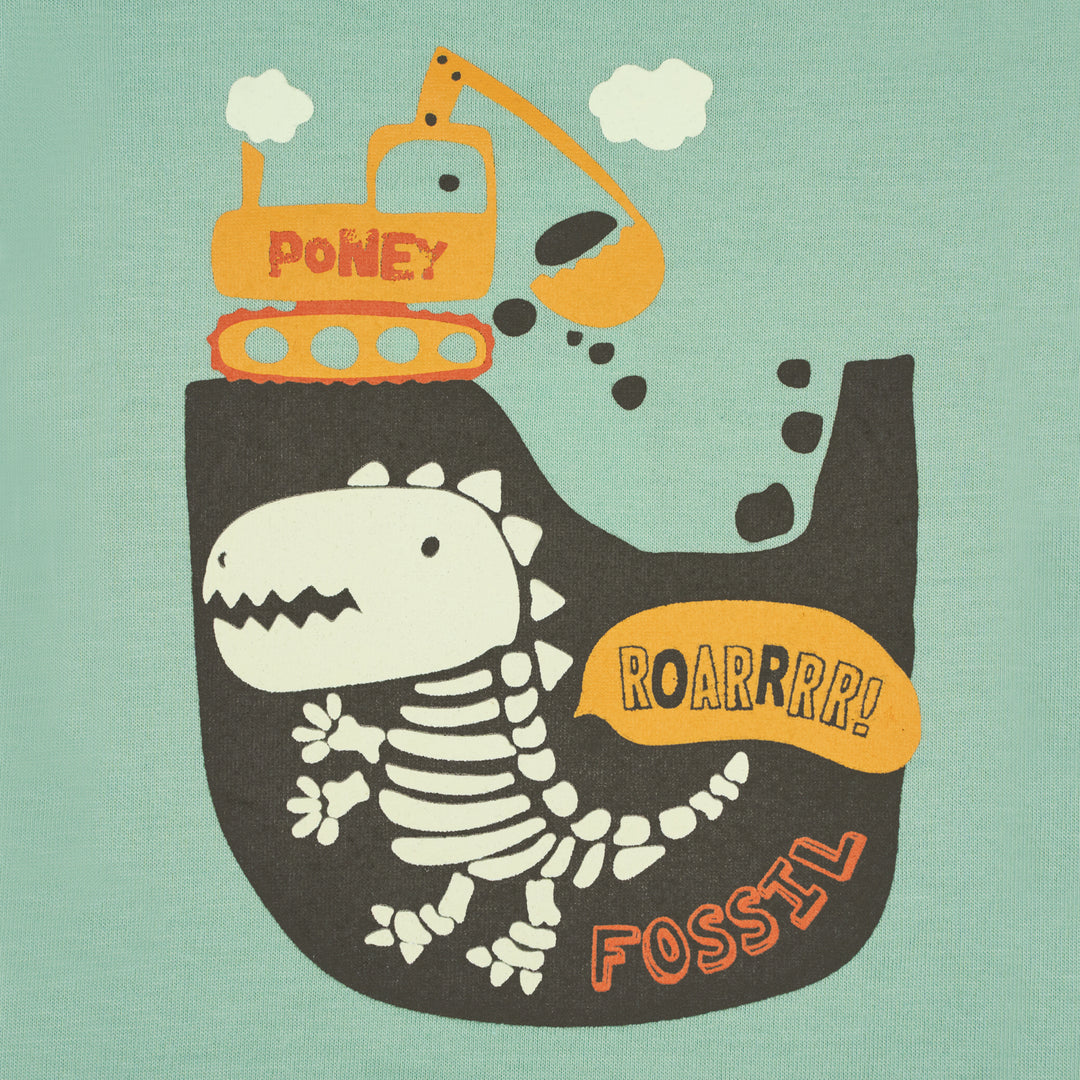 Poney Boys Excavation Dino Short Sleeve Tee