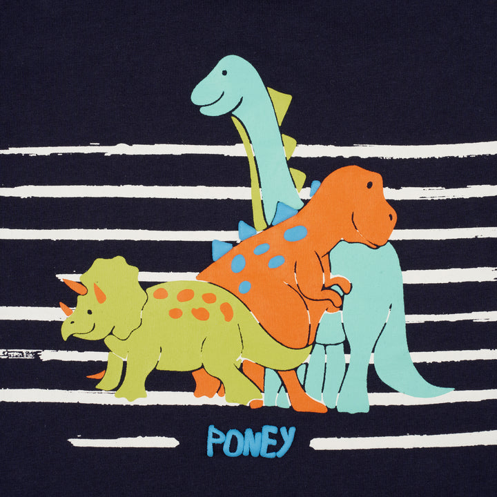 Poney Boys Neon Dinos Party Short Sleeve Tee