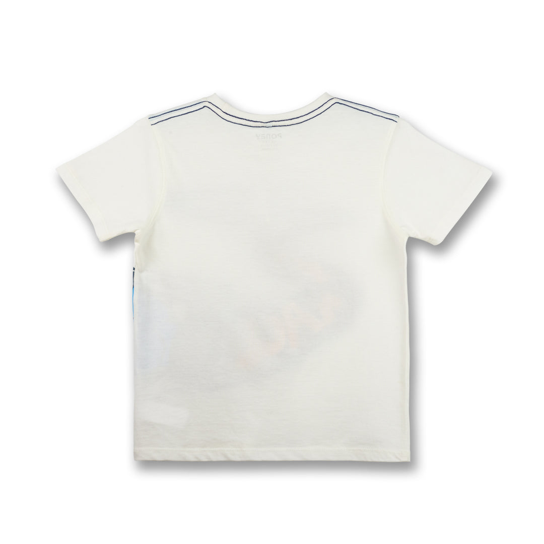 Poney Boys Poney Team Race Short Sleeve Tee