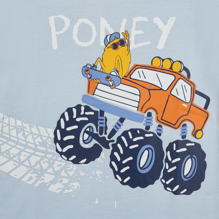 Poney Boys Monster On The Ride Short Sleeve Tee