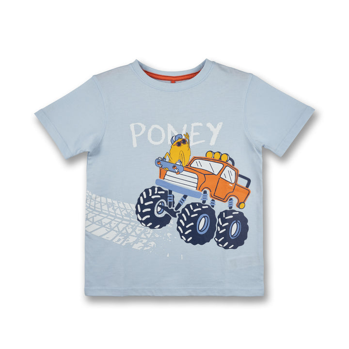 Poney Boys Monster On The Ride Short Sleeve Tee