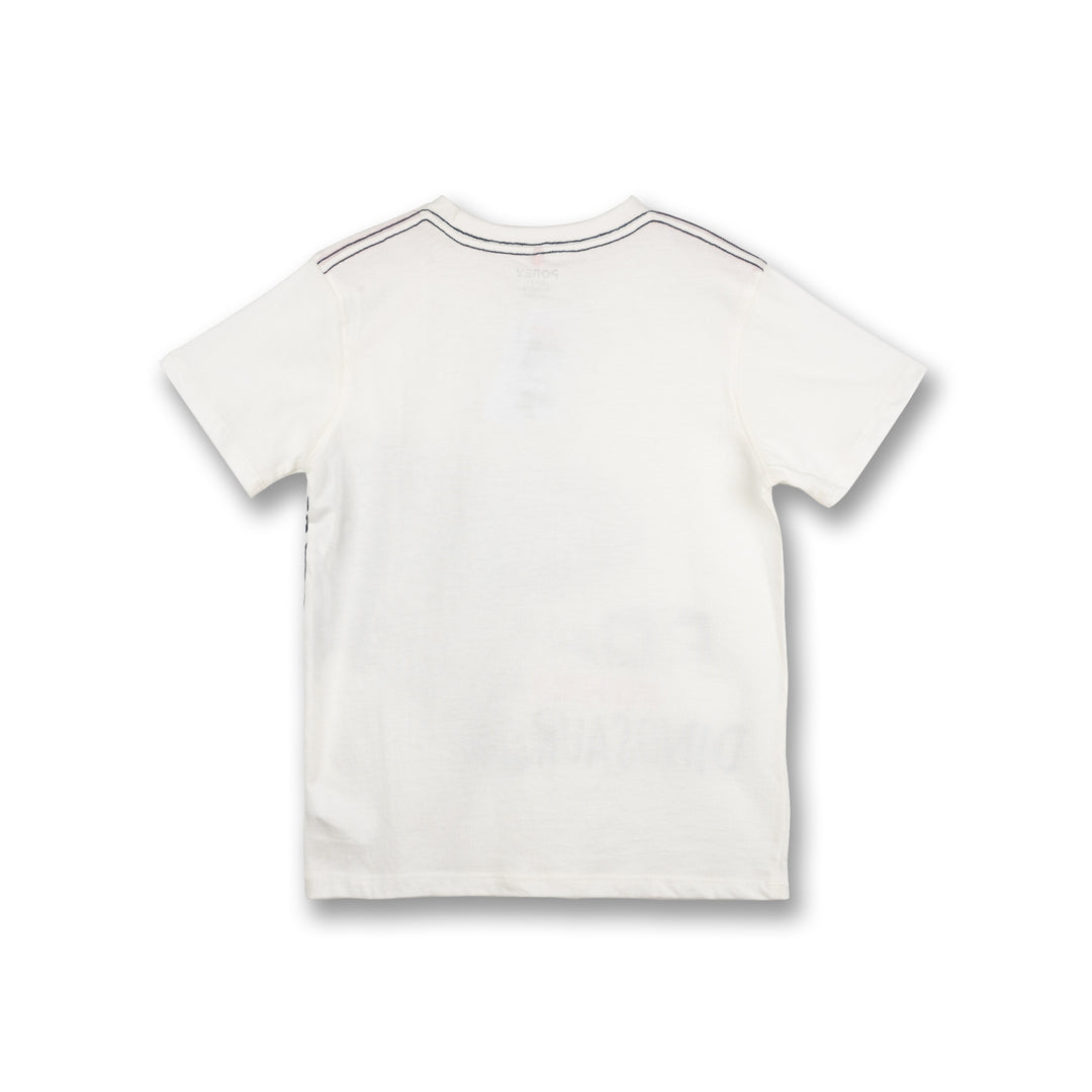 Poney Boys Roar Dinosaur Short Sleeve Tee