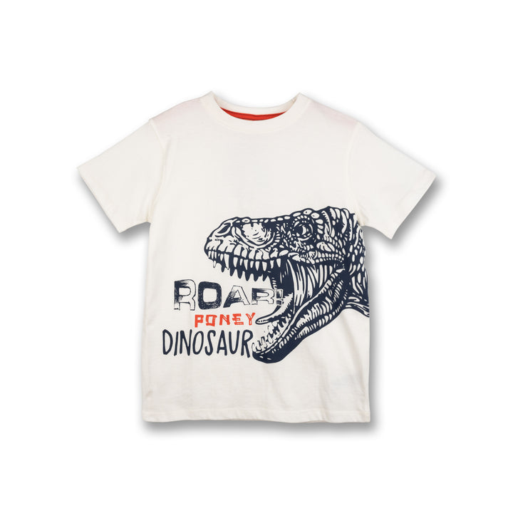 Poney Boys Roar Dinosaur Short Sleeve Tee