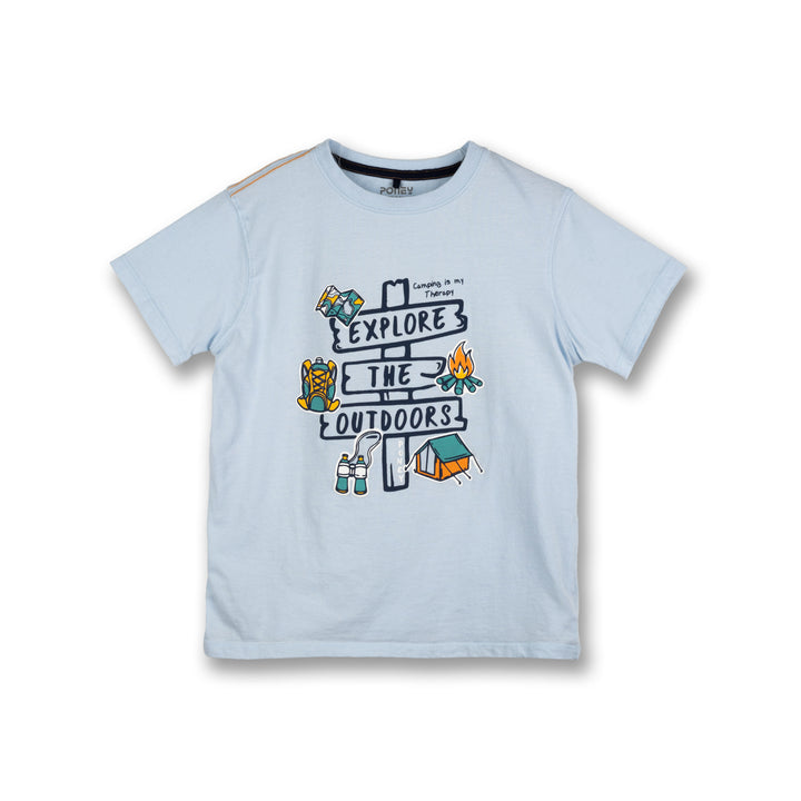 Poney Boys Explore The Outdoors Short Sleeve Tee