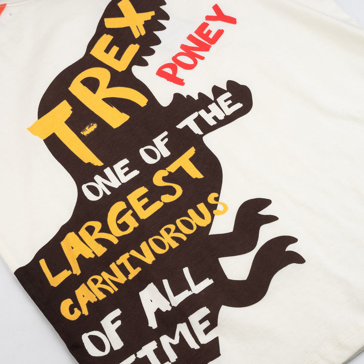 Poney Boys T-Rex facts Short Sleeve Tee