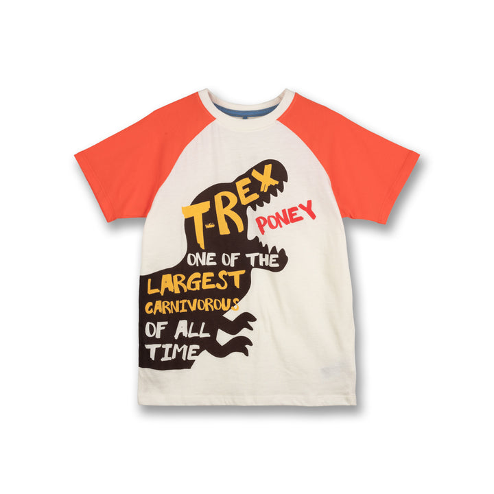 Poney Boys T-Rex facts Short Sleeve Tee