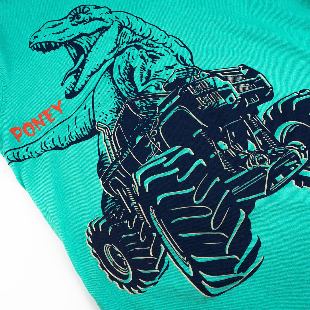 Poney Boys Tractor Ride by T-Rex Short Sleeve Tee