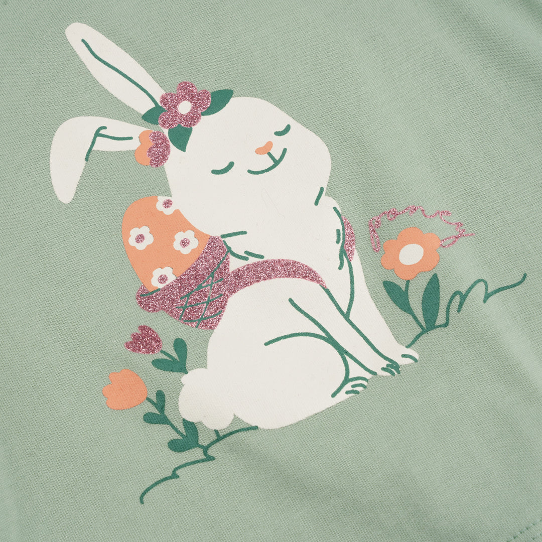 Poney Girls Easter Bunny Short Sleeve Tee