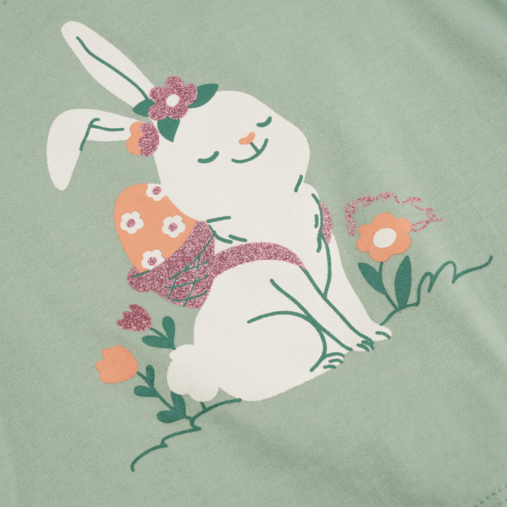 Poney Girls Easter Bunny Short Sleeve Tee